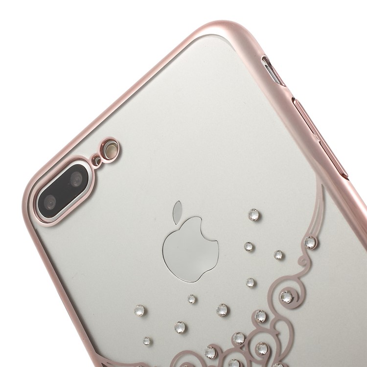 X-FITTED Pendant Rhinestone Hard Case for iPhone 7 Plus - Rose Gold-4