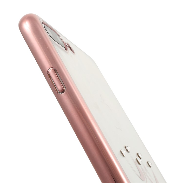 X-FITTED Crown Plastic Hard Case for iPhone 7 Plus Diamond Decorated - Rose Gold-5