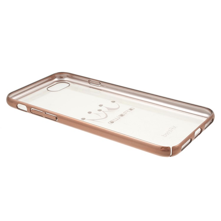 X-FITTED Crown Licensed Swarovski Diamond Hard PC Case for iPhone 7 4.7 - Rose Gold-3