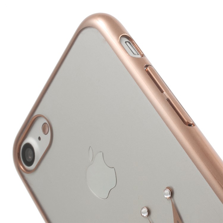 X-FITTED Crown Licensed Swarovski Diamond Hard PC Case for iPhone 7 4.7 - Rose Gold-4