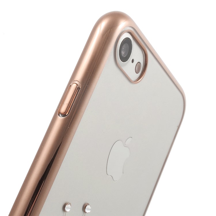 X-FITTED Crown Licensed Swarovski Diamond Hard PC Case for iPhone 7 4.7 - Rose Gold-5