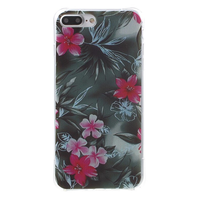 Drop Protection Patterned TPU Case for iPhone 7 Plus - Fresh Flowers-1