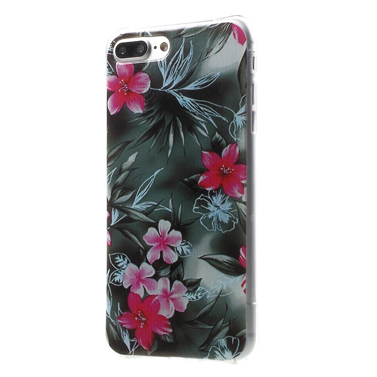 Drop Protection Patterned TPU Case for iPhone 7 Plus - Fresh Flowers-3