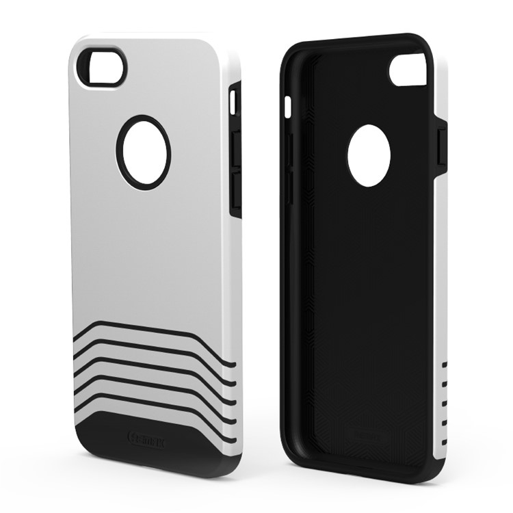 REMAX Hybrid PC + TPU Shield Phone Case for iPhone 7 - Silver-1