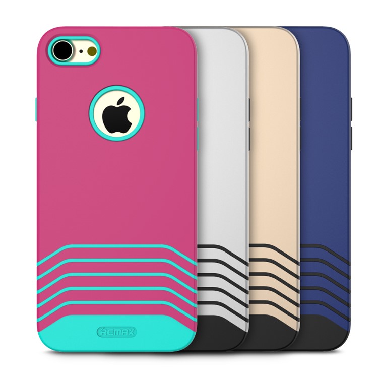 REMAX Hybrid PC + TPU Shield Phone Case for iPhone 7 - Silver-1