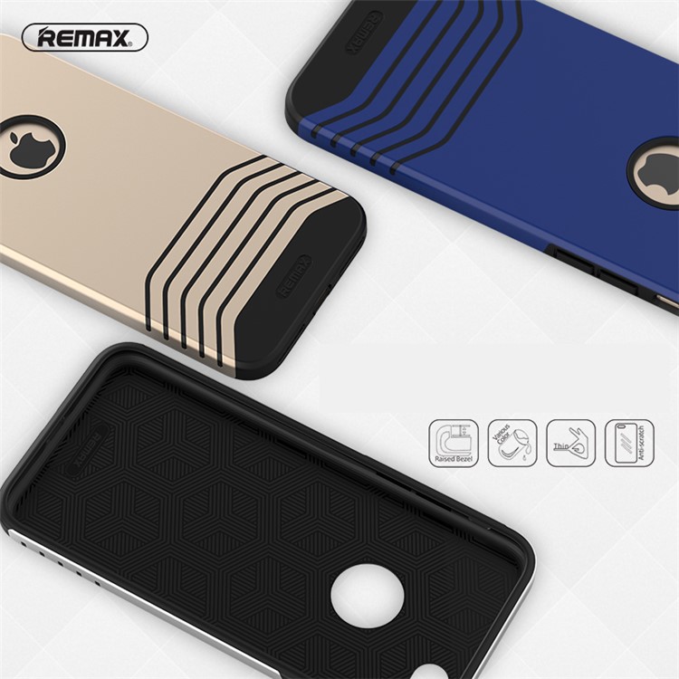 REMAX Hybrid PC + TPU Shield Phone Case for iPhone 7 - Silver-1