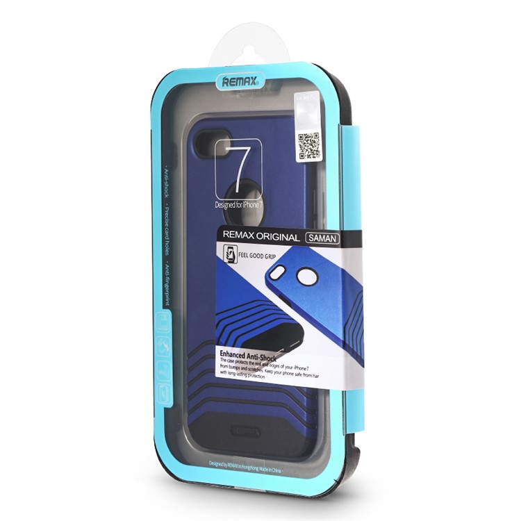 REMAX Hybrid PC + TPU Shield Phone Case for iPhone 7 - Silver-1