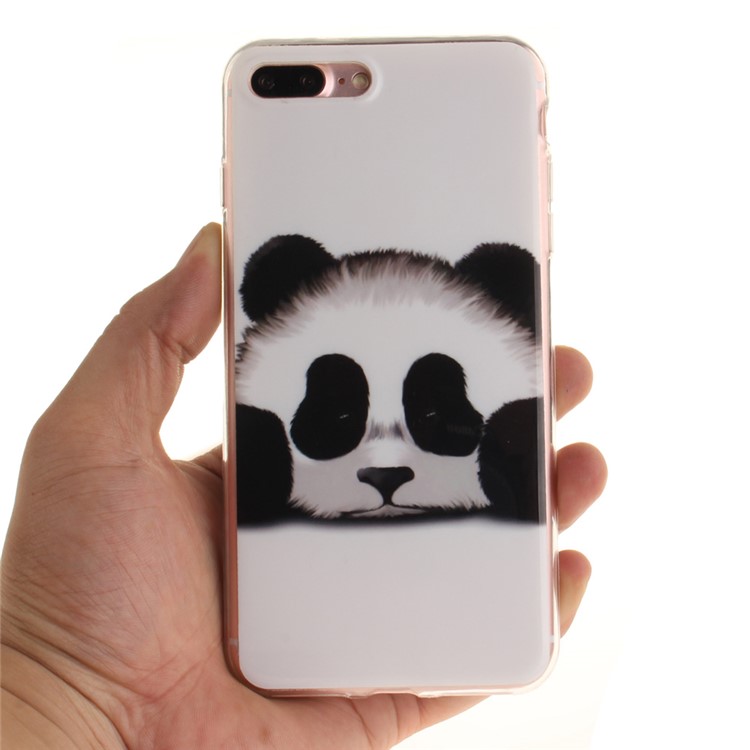 TPU IMD Patterned Gel Skin Cover for iPhone 7 Plus 5.5 inch - Panda-1