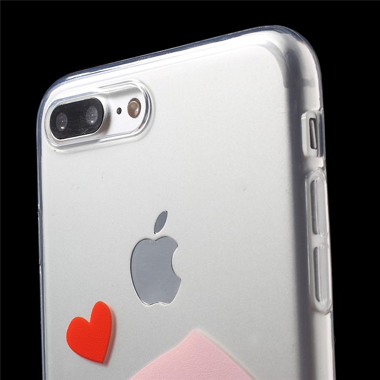 Cartoon Pattern TPU Case for iPhone 7 Plus - Peach-6
