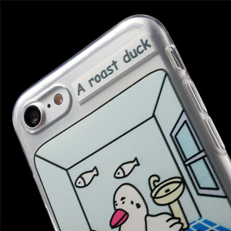Lovely Cartoon Pattern TPU Case for iPhone 7 4.7 - A Roast Duck-6