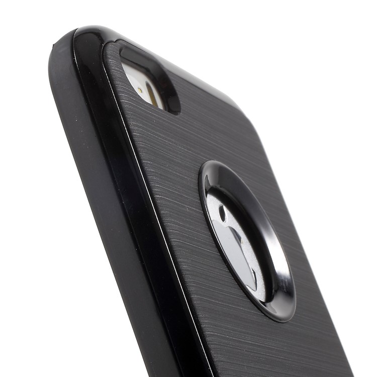 MOFI Detachable PC Frame + Brushed TPU Hybrid Case for iPhone SE/5s/5 - Black-7