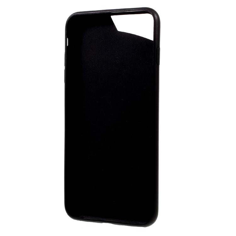 PU Leather Coated Card Holder TPU Case for iPhone 7 Plus - Black-5