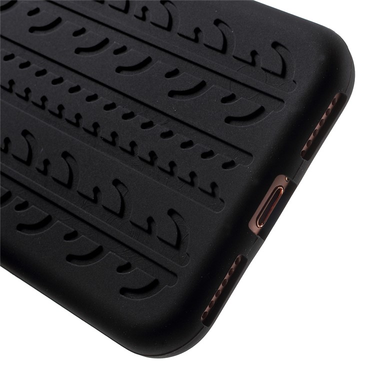 Skid-proof Tyre Tread Silicone Case for iPhone 7 4.7 Inch - Black-4