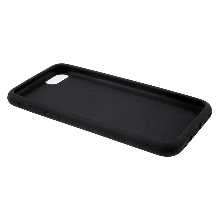Matte Silicone Soft Case Cover for iPhone 7 4.7 Inch - Black-2