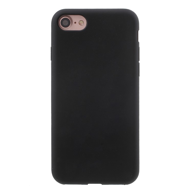 Matte Silicone Soft Case Cover for iPhone 7 4.7 Inch - Black-3
