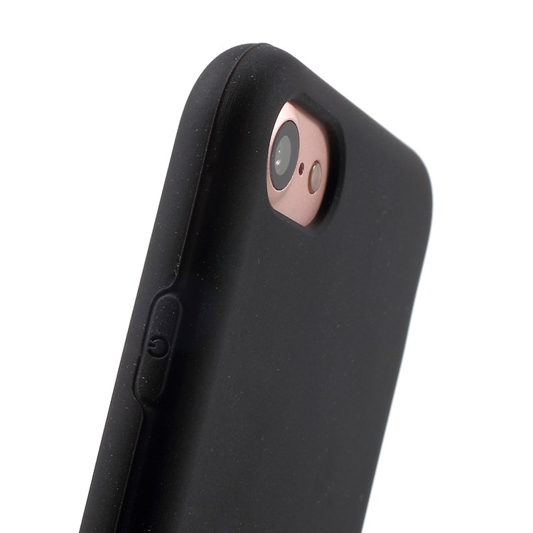 Matte Silicone Soft Case Cover for iPhone 7 4.7 Inch - Black-4