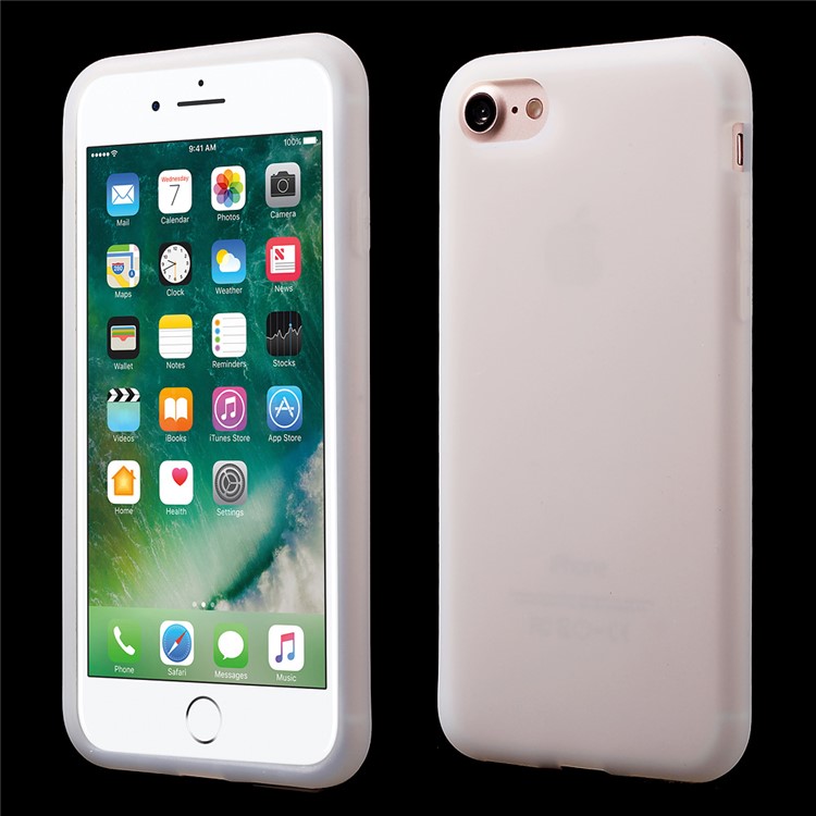 

Матовая силиконовый гель Чехол для iPhone 8/7 4.7 Дюйма - белый, iPhone 8 4.7 inch