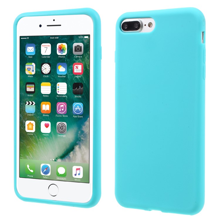 

Для Iphone 7 Плюс Матовый Мягкий Силиконовый Чехол - Голубые