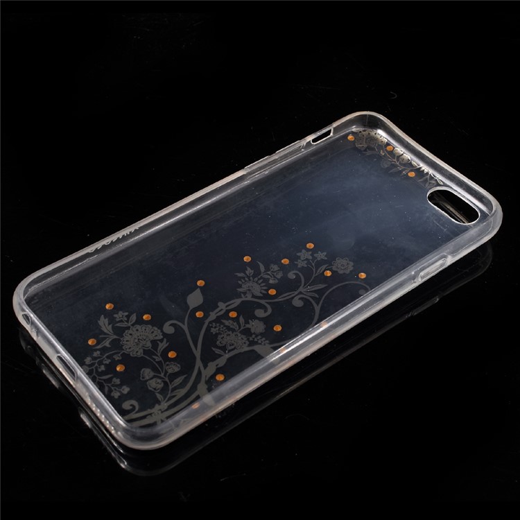 XINCUCO Floral Style IMD TPU Case for iPhone 6s / 6 Rhinestone Decoration-5