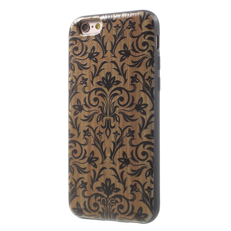XINCUCO Unique Series for iPhone 6s Plus/ 6 Plus Creative Embossment Hard PC Back Case - Damask Flowers-3