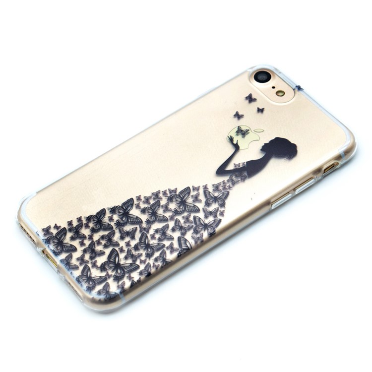 Soft TPU Phone Case for iPhone 8/7 - Beauty Pattern-3