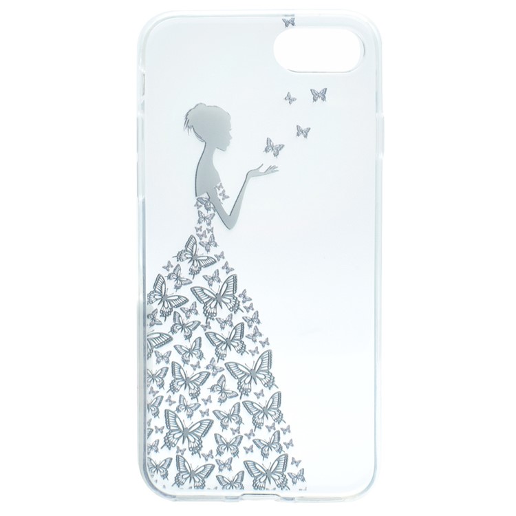 Soft TPU Phone Case for iPhone 8/7 - Beauty Pattern-5