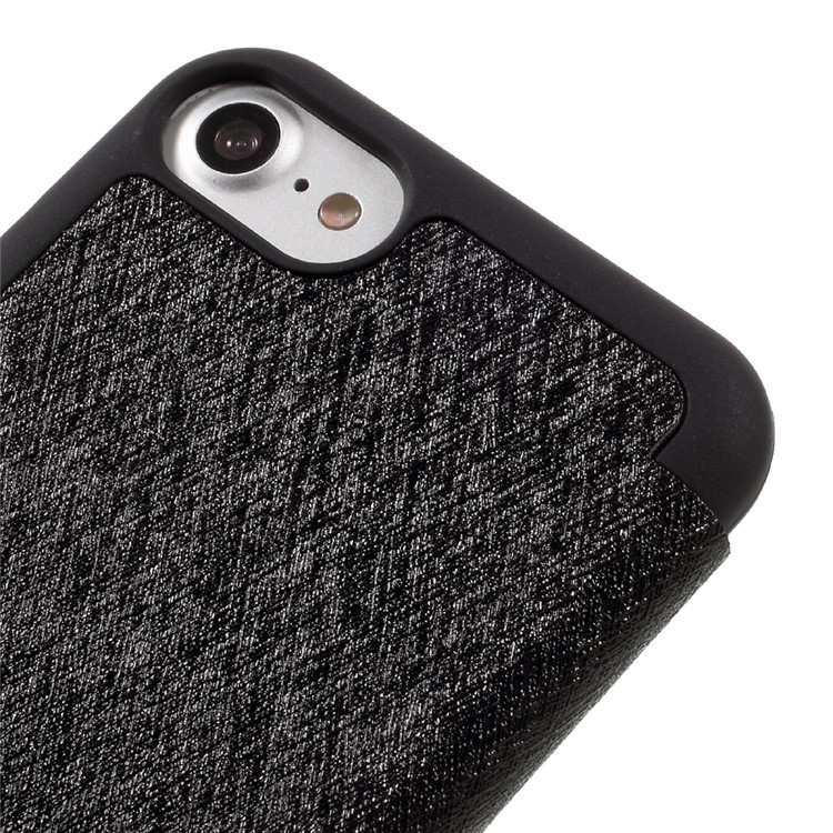 MERCURY GOOSPERY View Window Leather Flip Case for iPhone 7 4.7 with Card Slot - Black-7