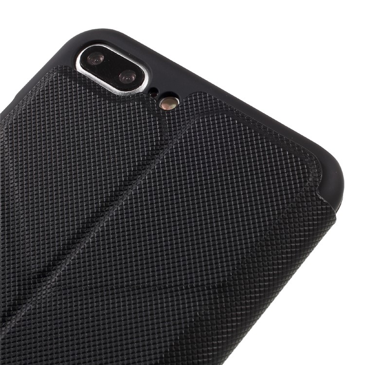 X-FITTED for iPhone 7 Plus Business Style Leather Card Holder Stand Cover-8