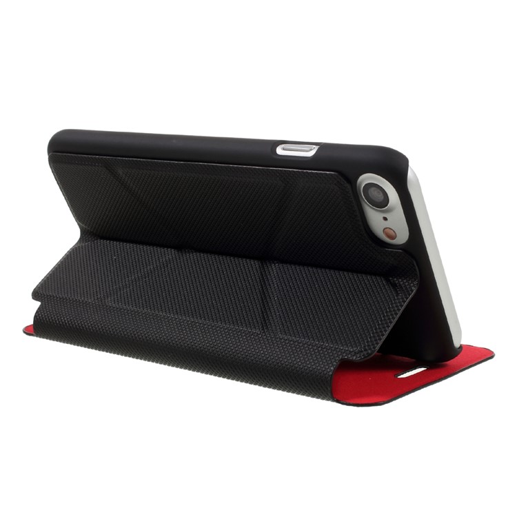 X-FITTED Contrast Color Leather Stand Case for iPhone 7 with Card Slot-5