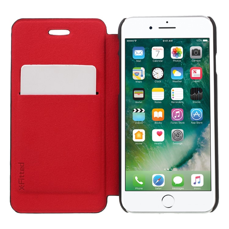 X-FITTED Contrast Color Leather Stand Case for iPhone 7 with Card Slot-6