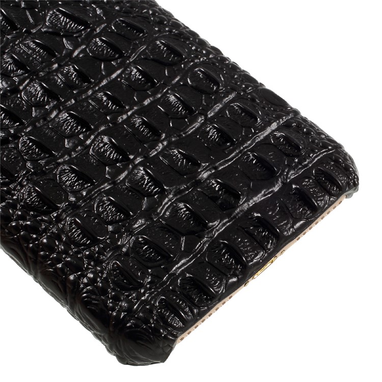 X-FITTED Crocodile Genuine Leather Coated Hard PC Case for iPhone 7 Plus - Black-4