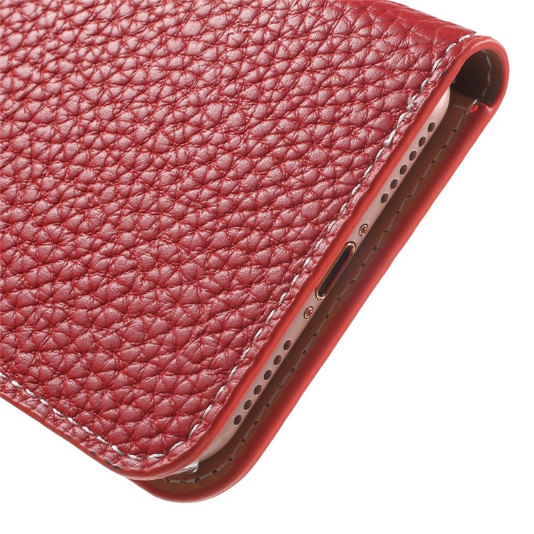 X-FITTED 3D Flowers Wallet Genuine Leather Case for iPhone 7 4.7 Inch - Red-8