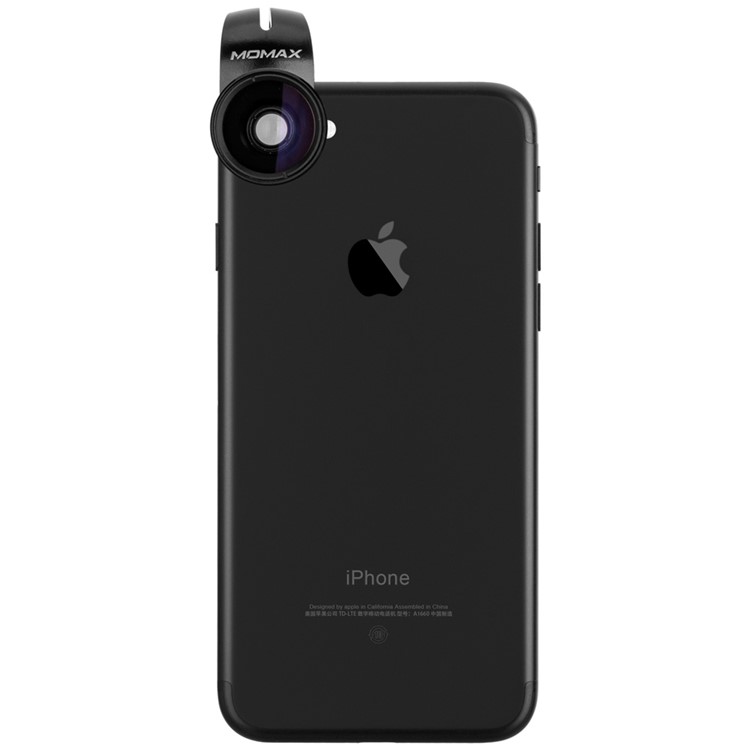 MOMAX X-Lens Case 2 in 1 Clip-on 120° Wide Angle + 15X Macro Lens Set for iPhone 8 / 7 - Black-10