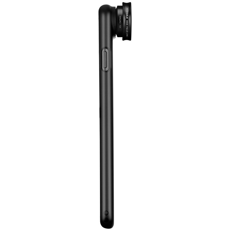 MOMAX X-Lens Case 2 in 1 Clip-on 120° Wide Angle + 15X Macro Lens Set for iPhone 8 / 7 - Black-3