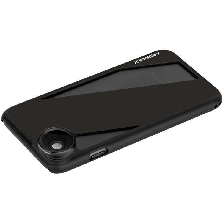 MOMAX X-Lens Case 2 in 1 Clip-on 120° Wide Angle + 15X Macro Lens Set for iPhone 8 / 7 - Black-4