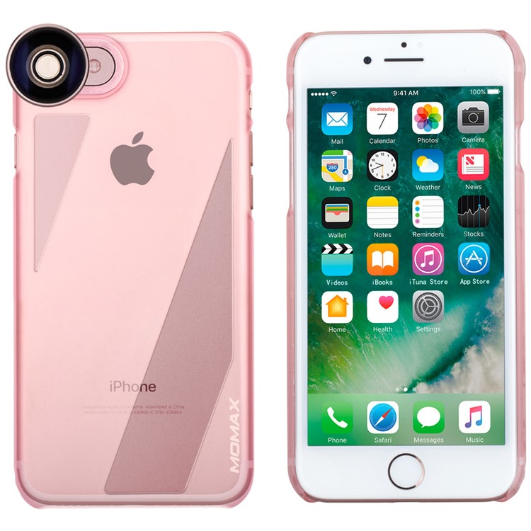 

MOMAX X-Lens Camera Lens Kits Case for iPhone 8 / 7 - Pink, iPhone 8 4.7 inch