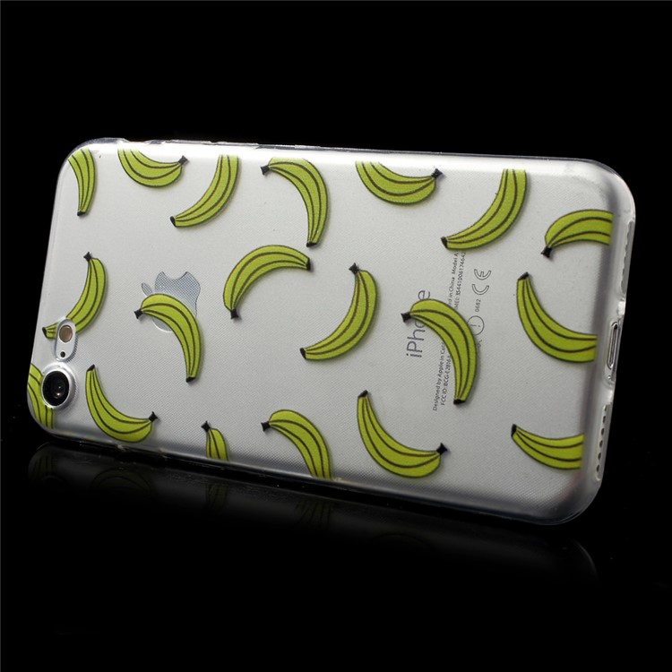 Clear IMD TPU Back Case for iPhone 7 4.7 inch - Multiple Bananas-4