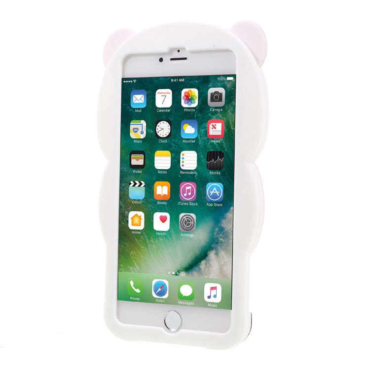 3D Cute Cartoon Silicone Protective Case for iPhone 7 Plus 5.5 inch - Panda-3