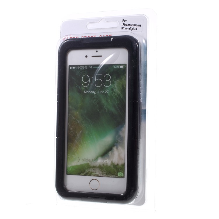 For iPhone 7 Plus / 6s Plus / 6 Plus IP68 Underwater Waterproof Case Dirt/Dust/Snow Proof Cover - Black-13