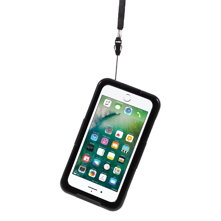 For iPhone 7 Plus / 6s Plus / 6 Plus IP68 Underwater Waterproof Case Dirt/Dust/Snow Proof Cover - Black-5