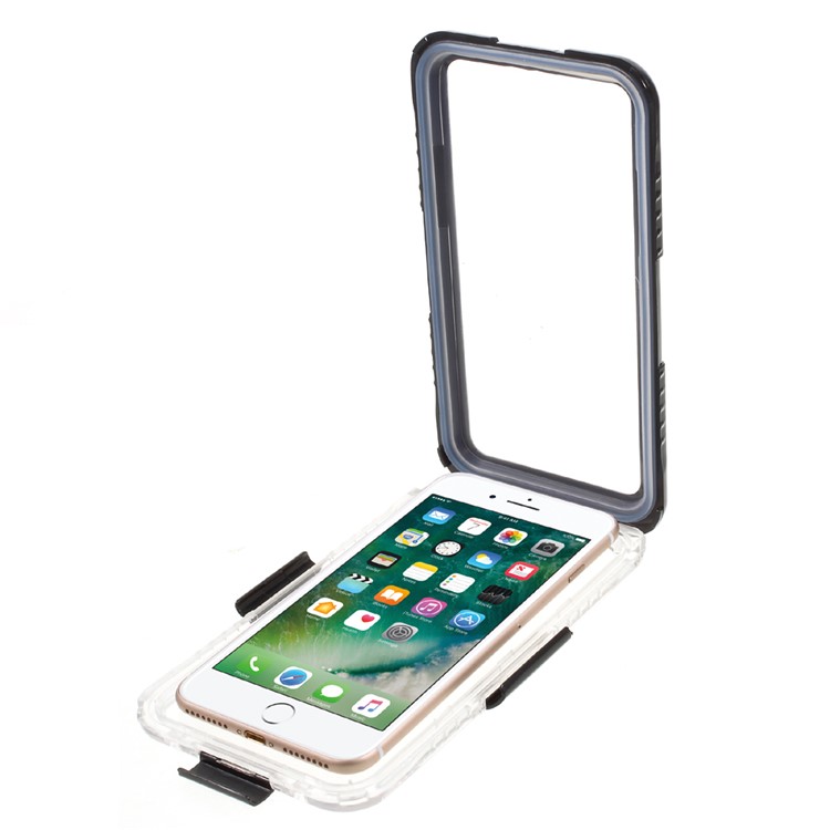 For iPhone 7 Plus / 6s Plus / 6 Plus IP68 Underwater Waterproof Case Dirt/Dust/Snow Proof Cover - Black-6