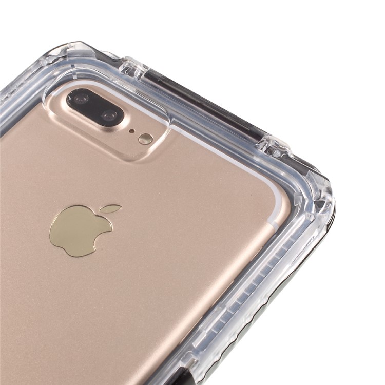 For iPhone 7 Plus / 6s Plus / 6 Plus IP68 Underwater Waterproof Case Dirt/Dust/Snow Proof Cover - Black-8
