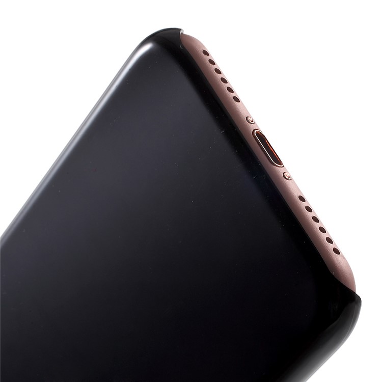 100Pcs/Lot Glossy PC Hard Mobile Phone Case for Apple iPhone 7 4.7 inch (2016) - Black-4