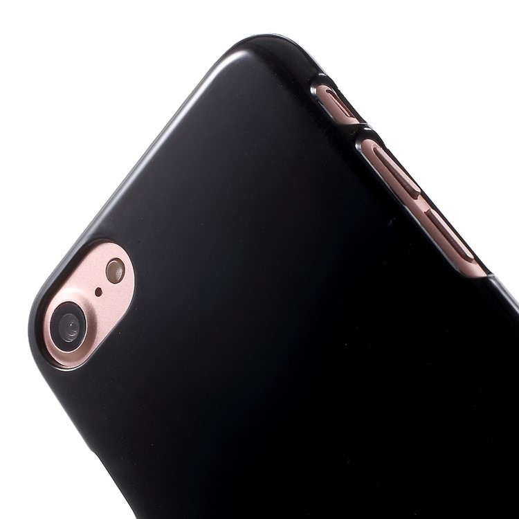 100Pcs/Lot Glossy PC Hard Mobile Phone Case for Apple iPhone 7 4.7 inch (2016) - Black-5