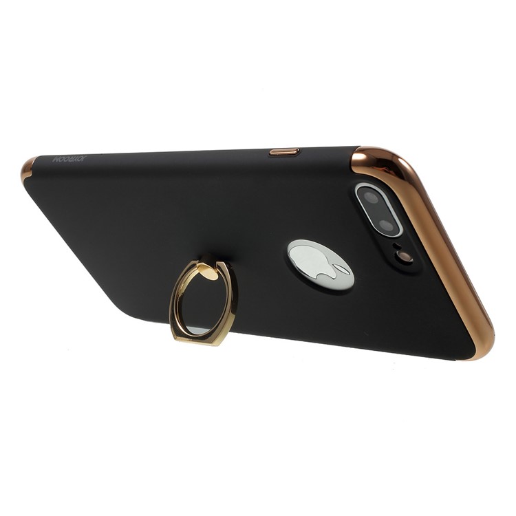 JOYROOM 3-Part Finger Holder Hard Cover for iPhone 7 Plus - Black-4