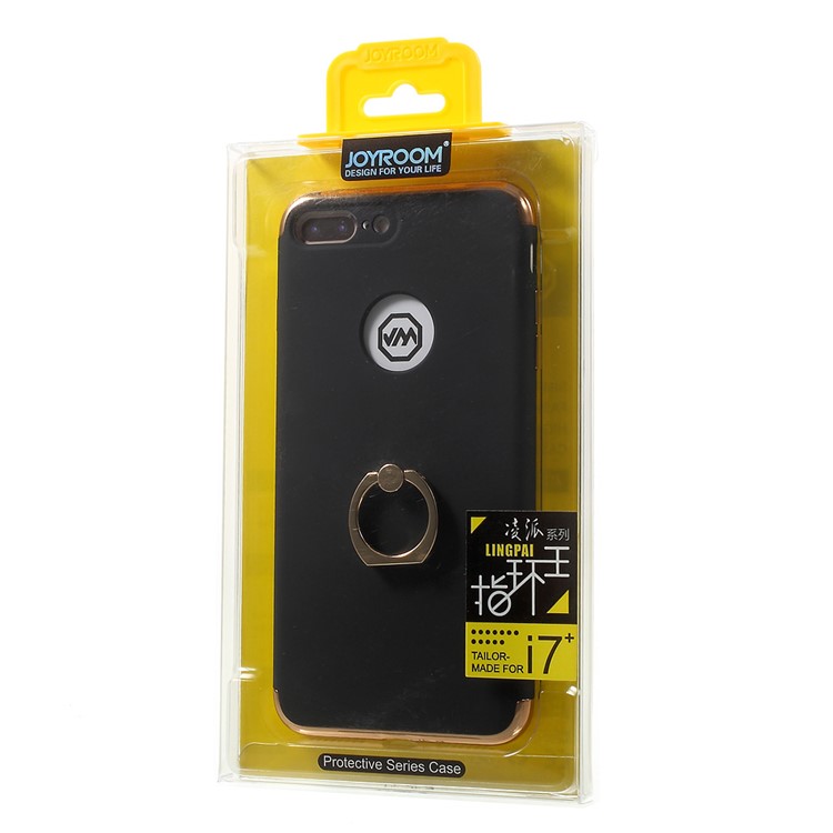 JOYROOM 3-Part Finger Holder Hard Cover for iPhone 7 Plus - Black-8