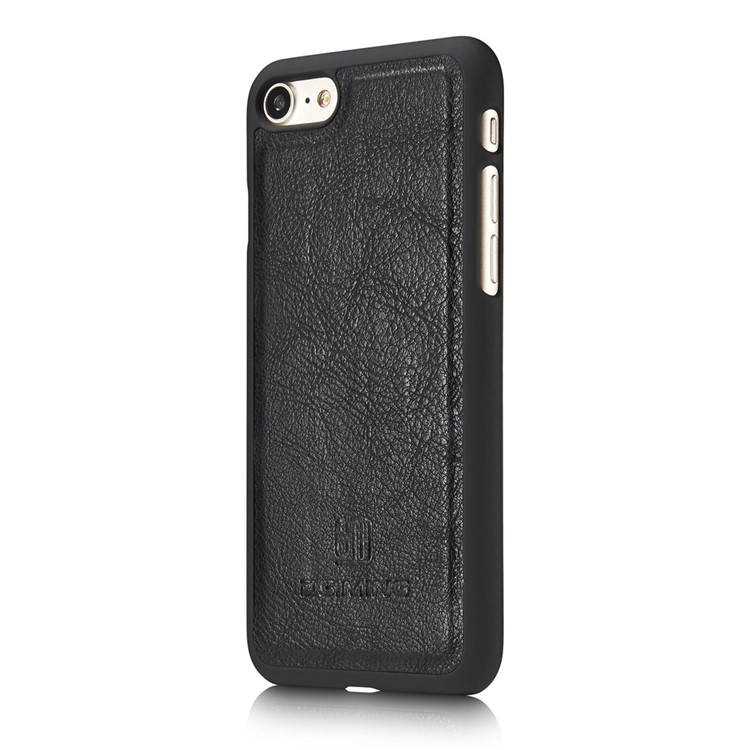 DG. MING Para La Billetera De Múltiples Ranuras De Cuero Dividida De Iphone 7 + Funda Extraíble Para PC - Negro-9