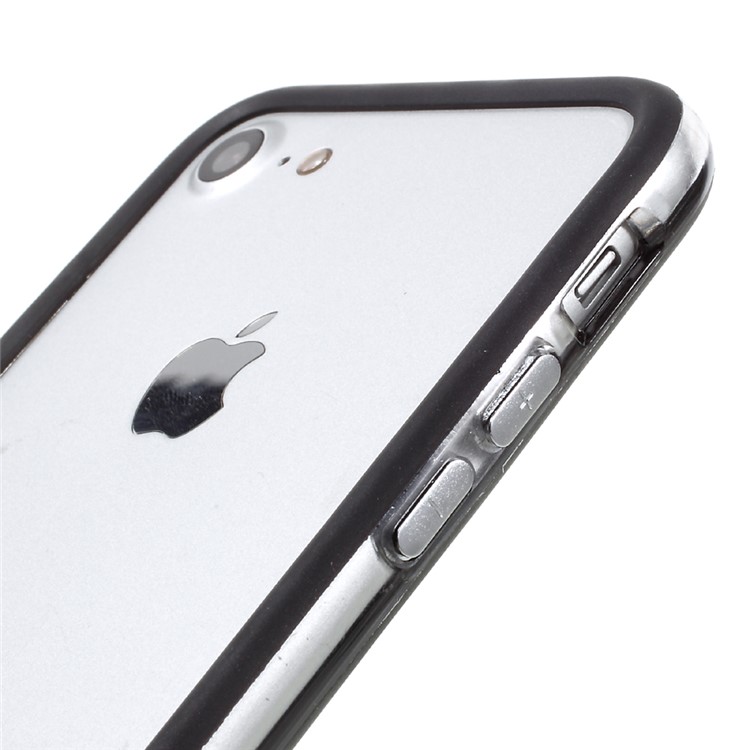 Transparent PC + TPU Bumper Case for iPhone 7 4.7 - Black-4