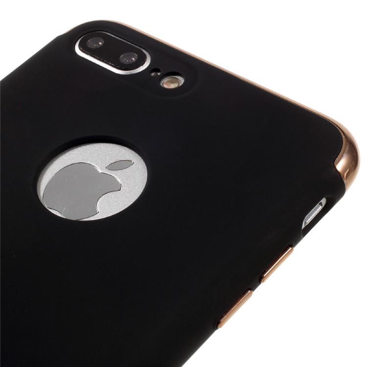 JOYROOM Rubberized Plating Hard Cover for iPhone 7 Plus - Black-3