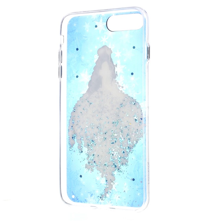 JOYROOM Angel Series Girl in Glittering Dress Pattern Crystal Decor TPU Case for iPhone 7 Plus 5.5 - White-6